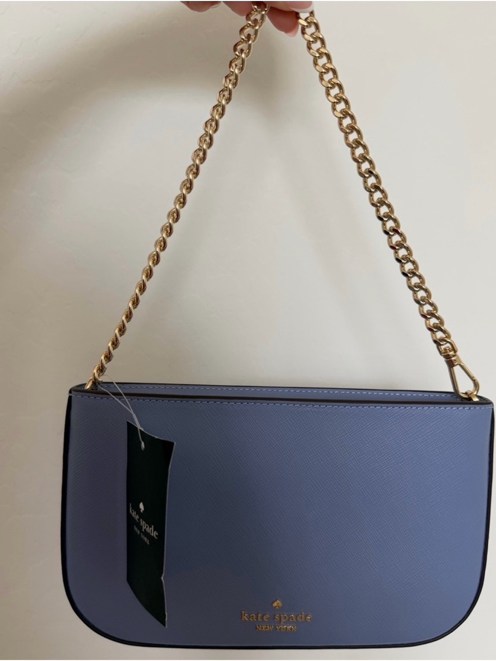 Kate Spade Lavender Saffiano Leather Chain Shoulder Bag